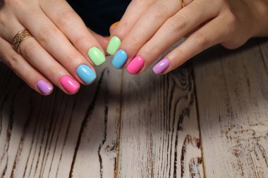 seksi manikür çivi güzel eller üzerinde