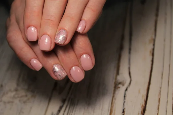 Moda Piękny Manicure Projektu Długie Paznokcie — Zdjęcie stockowe