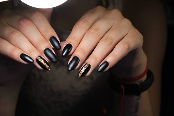 Sexy Manicure Van Nagels Mooie Vrouwelijke Handen — Stockfoto