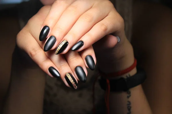 Sexy Manicure Van Nagels Mooie Vrouwelijke Handen — Stockfoto