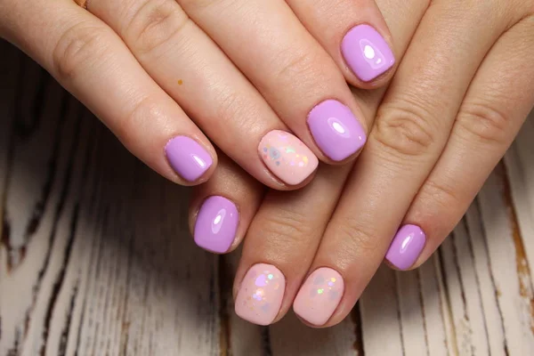 Sexy Manicure Nails Beautiful Female Hands — Stock Photo, Image