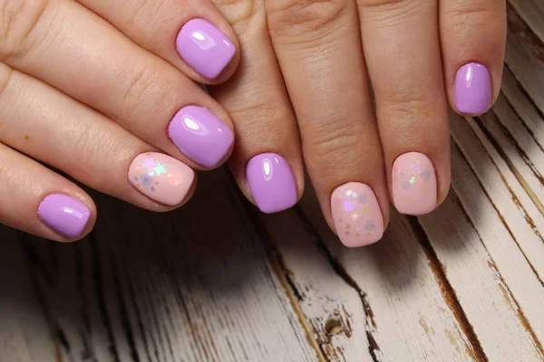 Pink Manicure Design Stylish Background — Stock Photo, Image