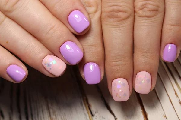 beautiful manicure design on a stylish background