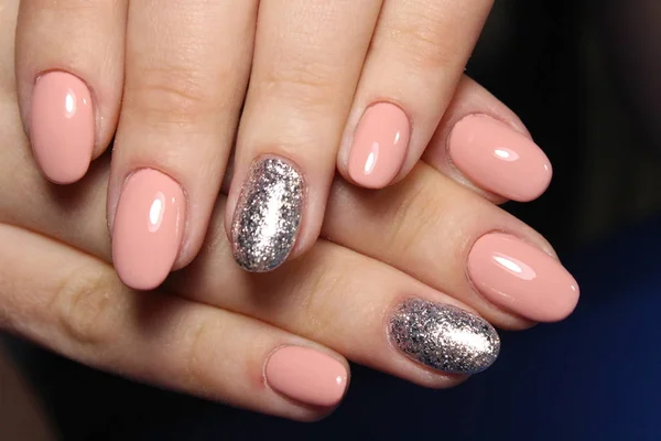 Beste Nails Manicure Mooie Vrouwelijke Handen — Stockfoto