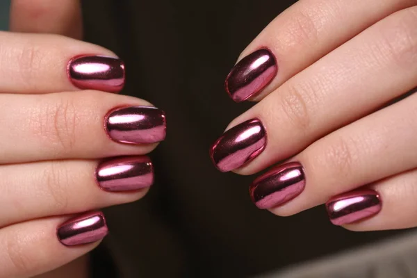 Trendy Manicure Design Een Mooie Texturale Achtergrond — Stockfoto