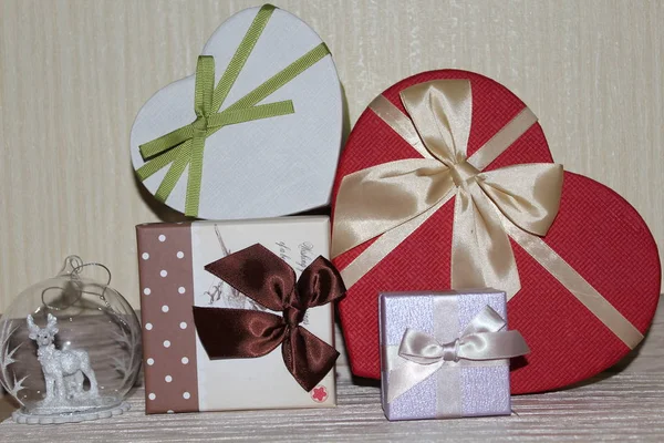 Cadeaux Pour Des Vacances Noël Pour Famille — Photo