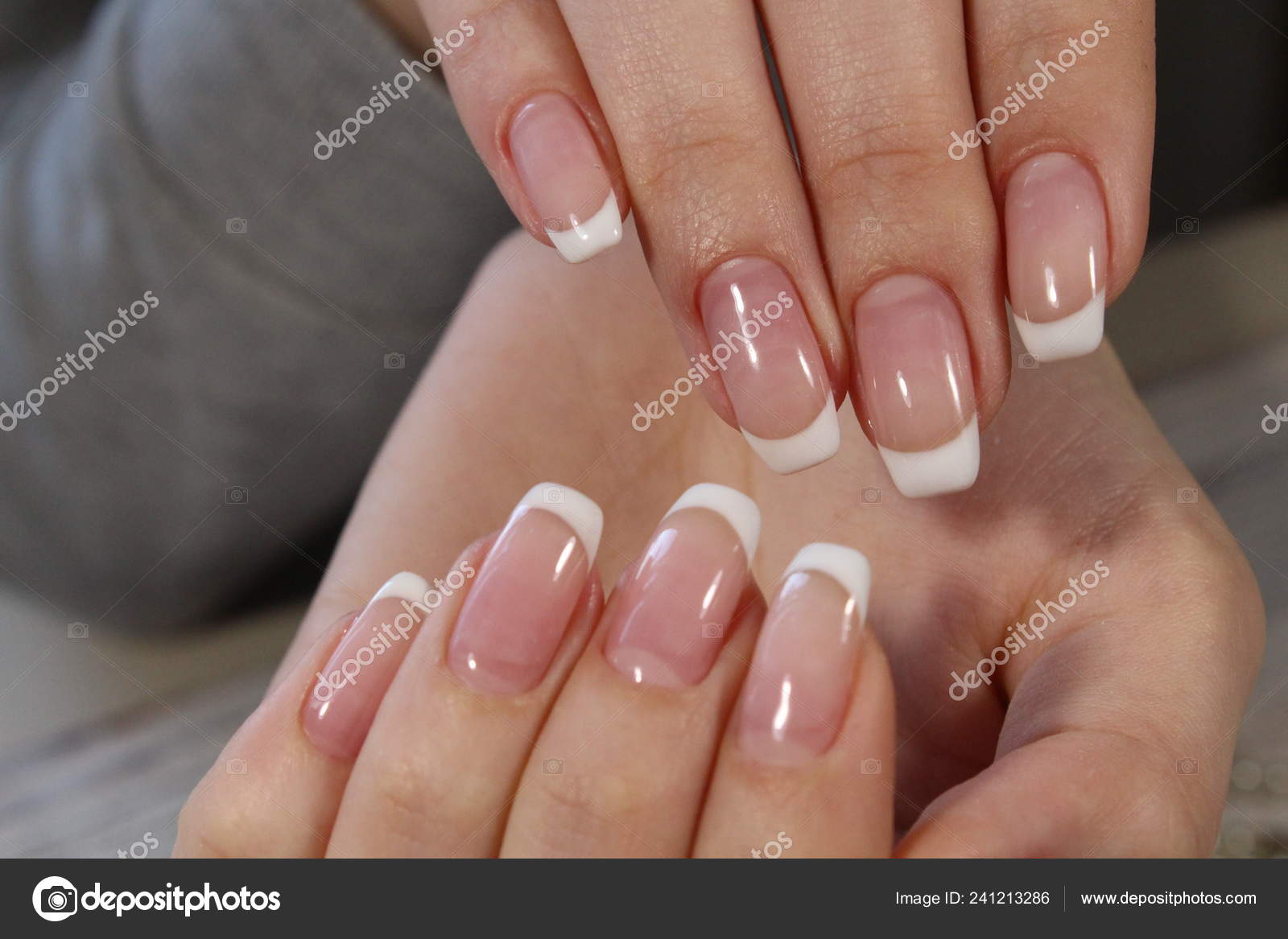 Sexy French Manicure Beautiful Stock Photo ©izzzi1991.gmail.com 241213286