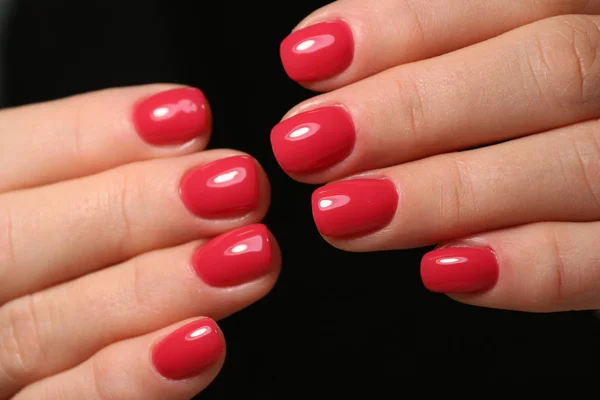 Stijlvolle Manicure Nagels Een Mooie Textuur Achtergrond — Stockfoto