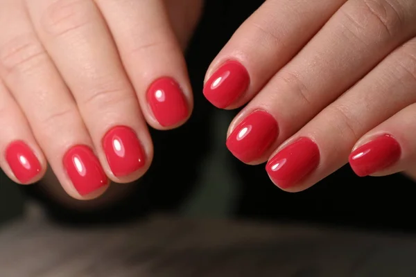 Manicura Hermosa Las Uñas Sobre Fondo Textura Moda — Foto de Stock