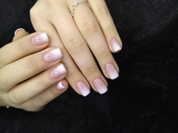 Manicure Glamour Unghie Belle Mani Femminili — Foto Stock