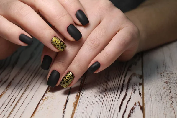 Manicura Moda Hermosa Sobre Fondo Textural Con Estilo — Foto de Stock