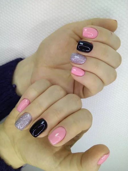 Beautiful nail art manicure — Stock Photo, Image