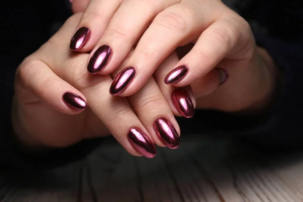 Mode manicure van nagels — Stockfoto