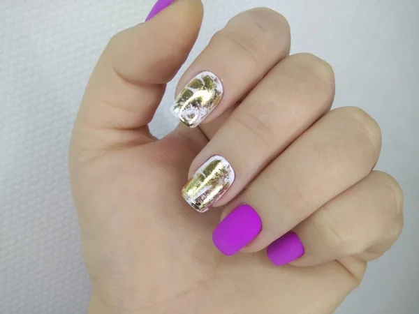 Mooie manicure van nagels — Stockfoto