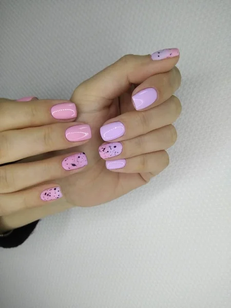 Mooie manicure van nagels — Stockfoto