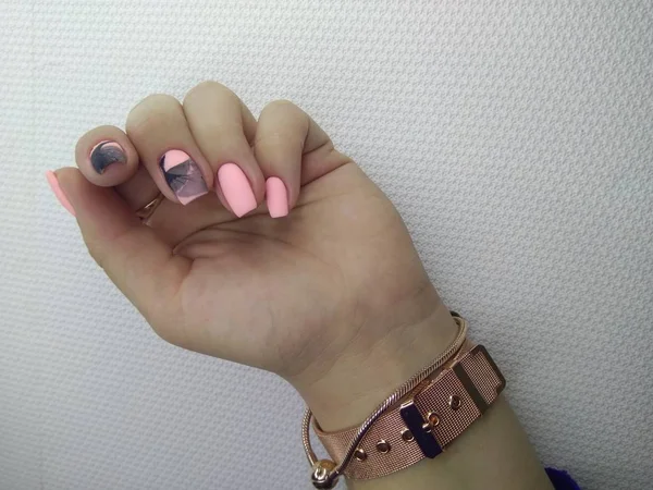 Fashion manicure paznokci — Zdjęcie stockowe
