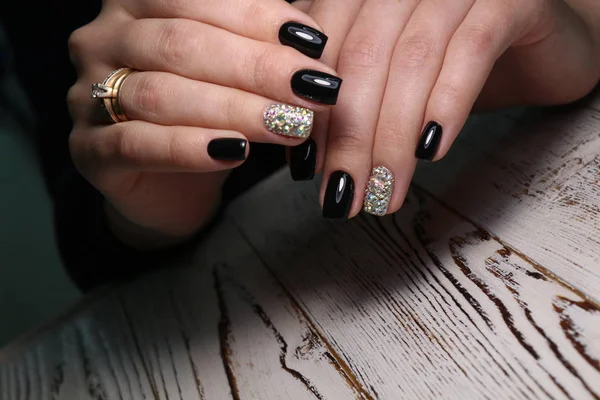Glamoureuze mooie manicure — Stockfoto