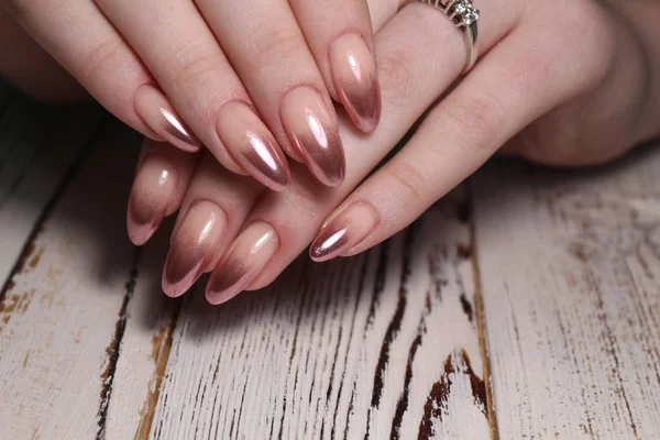 Stijlvolle manicure nagels — Stockfoto