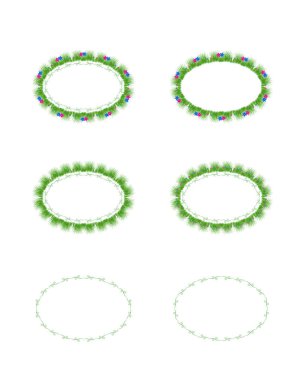 Çiçekli Çerçeve kümesi