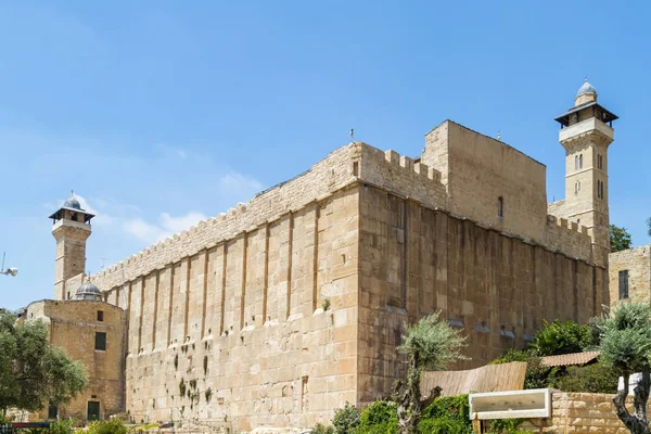 Grot van de patriarchen, de grot van Machpelah in Hebron, Israël — Stockfoto
