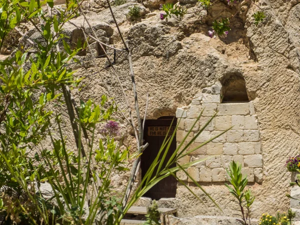 Das Gartengrab Eingang Zum Grab Den Felsen Gehauen Das Gartengrab — Stockfoto