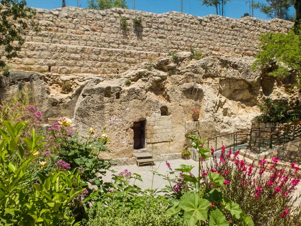 Das Gartengrab Eingang Zum Grab Den Felsen Gehauen Das Gartengrab — Stockfoto