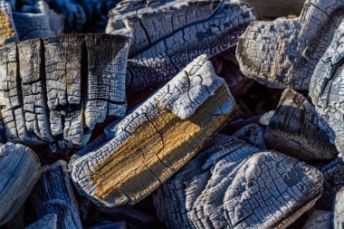 Izgara, sıcak coals yanan kömür