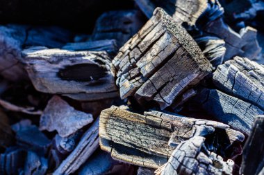 Izgara, sıcak coals yanan kömür