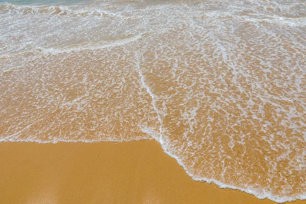 Měkká Vlna Moře Písečné Pláži — Stock fotografie