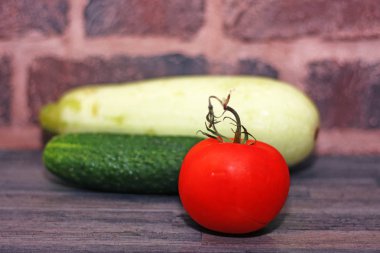 sebze: domates, salatalık ve kabak