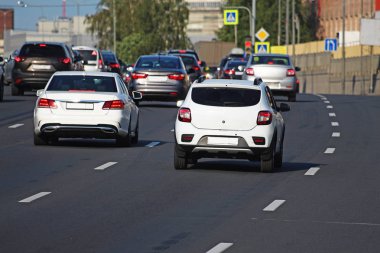 şehrin yoğun trafik