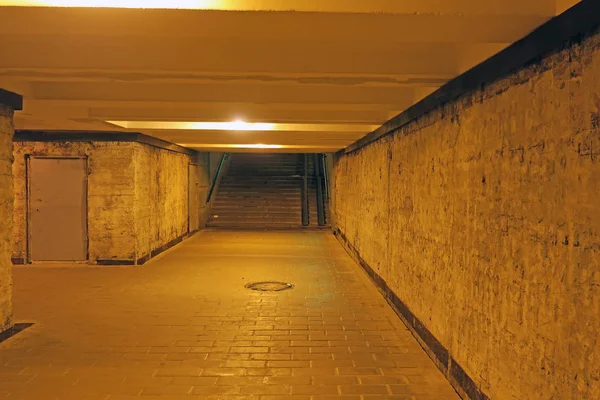 Deserted Underground Pedestrian Crossing — Stock Photo, Image