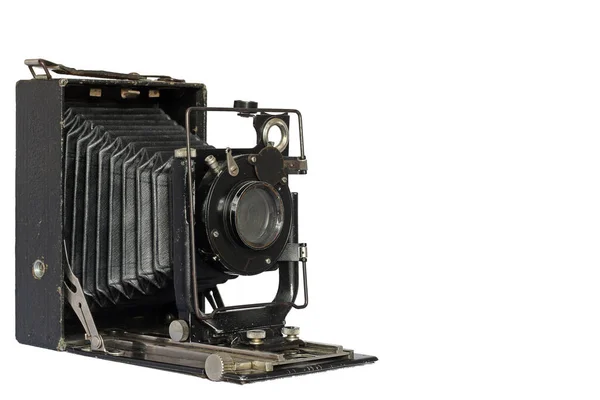 Vintage Photography Accordion Camera White Background Ready Take Pictures Stock Photo