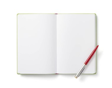 defter beyaz arka plan izole