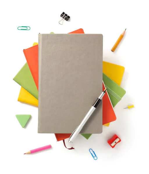 Cuaderno Colorido Aislado Fondo Blanco —  Fotos de Stock