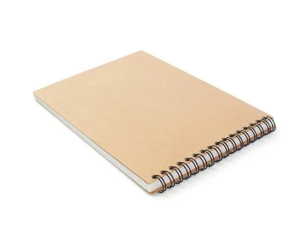 Notebook Izolované Bílém Pozadí — Stock fotografie