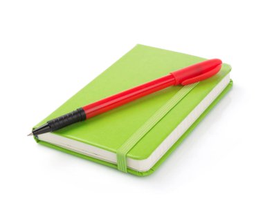 defter beyaz arka plan izole