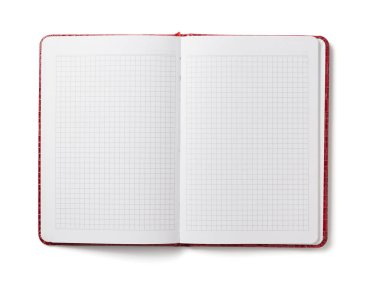 defter beyaz arka plan izole