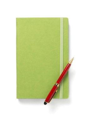 defter beyaz arka plan izole