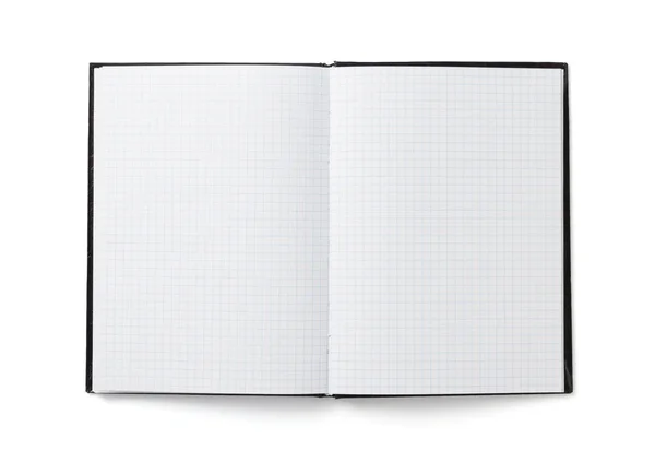 Notebook Izolované Bílém Pozadí — Stock fotografie