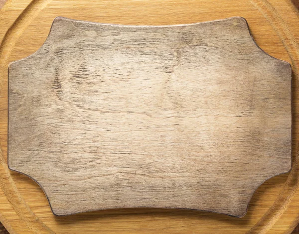 Retro Szyld Drewniany Cięcia Pokładzie Tekstura — Zdjęcie stockowe