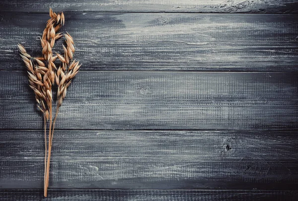 Haferähren Auf Holzgrund — Stockfoto