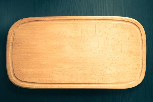 Vágódeszka Fából Készült Asztal Felülete — Stock Fotó