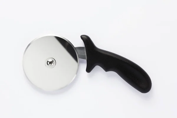 Pizza Cutter White Background Top View — Stock Photo, Image