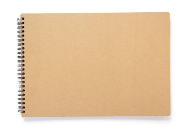 defter beyaz arka plan izole boş sayfaları ile