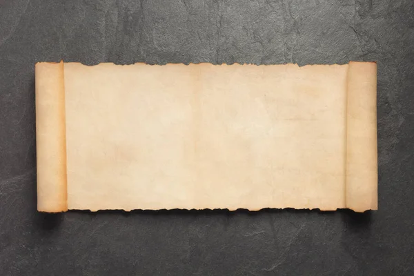 Old Retro Aged Paper Parchment Slate Stone Background Top View — Stock Photo, Image