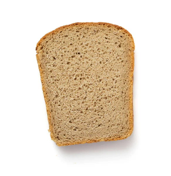 Chleb Krojony Izolowany Białym Tle — Zdjęcie stockowe