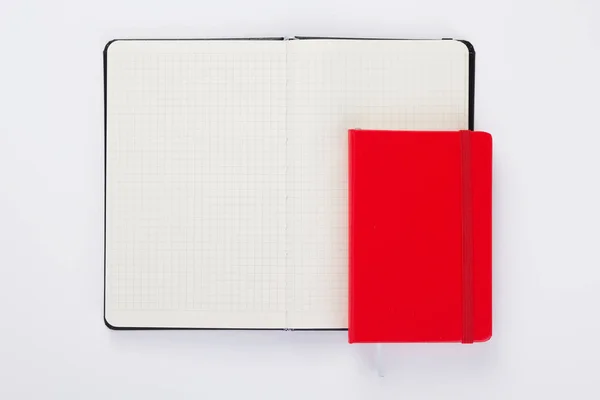 Notebook no fundo branco — Fotografia de Stock