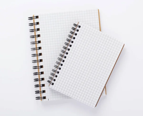 Caderno de papel ou almofada em fundo branco — Fotografia de Stock