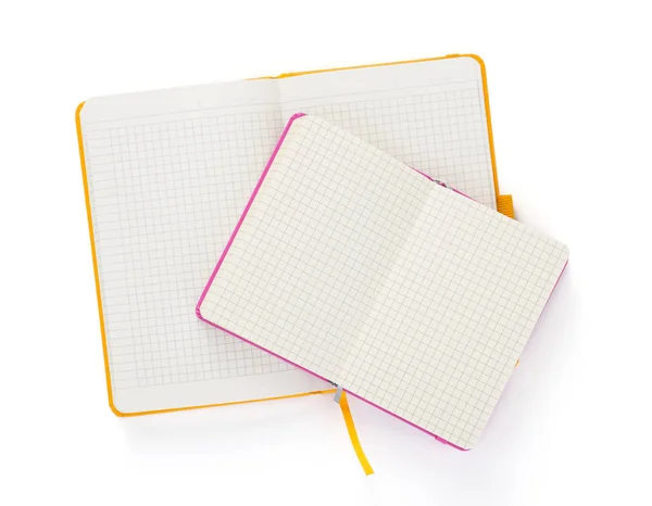 Notebook em fundo branco isolado — Fotografia de Stock